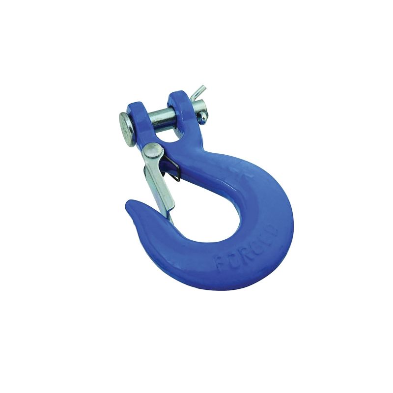 National Hardware 3243BC Series N265-470 Clevis Slip Hook with Latch, 2600 lb Working Load, Steel, Blue