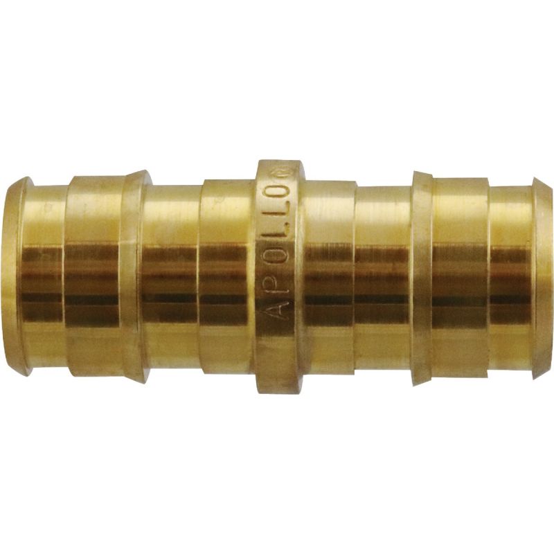 Apollo Retail Brass PEX Coupling 1/2 In. Barb X 1/2 In. Barb