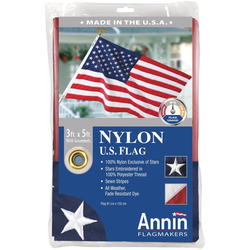 Annin Nylon American Flag (Pack of 3)
