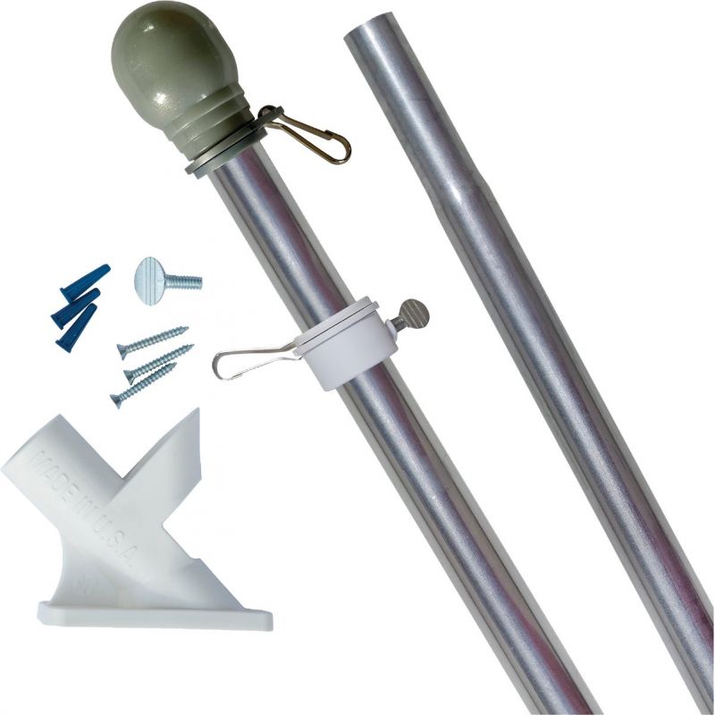 Valley Forge American Flag 6 Ft. Stainless Steel Pole Kit