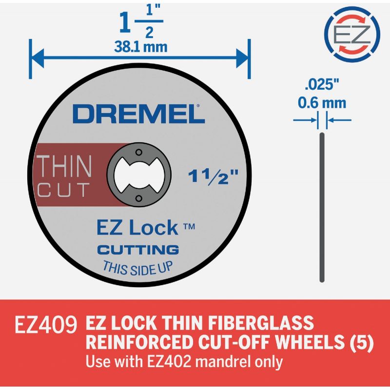 Dremel EZ Lock ThinCut Cut-Off Wheel