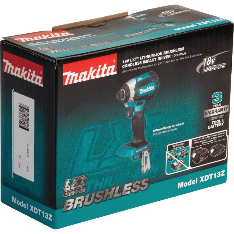 Makita 18V Brushless Hex Cordless Impact Driver 1/4 In.
