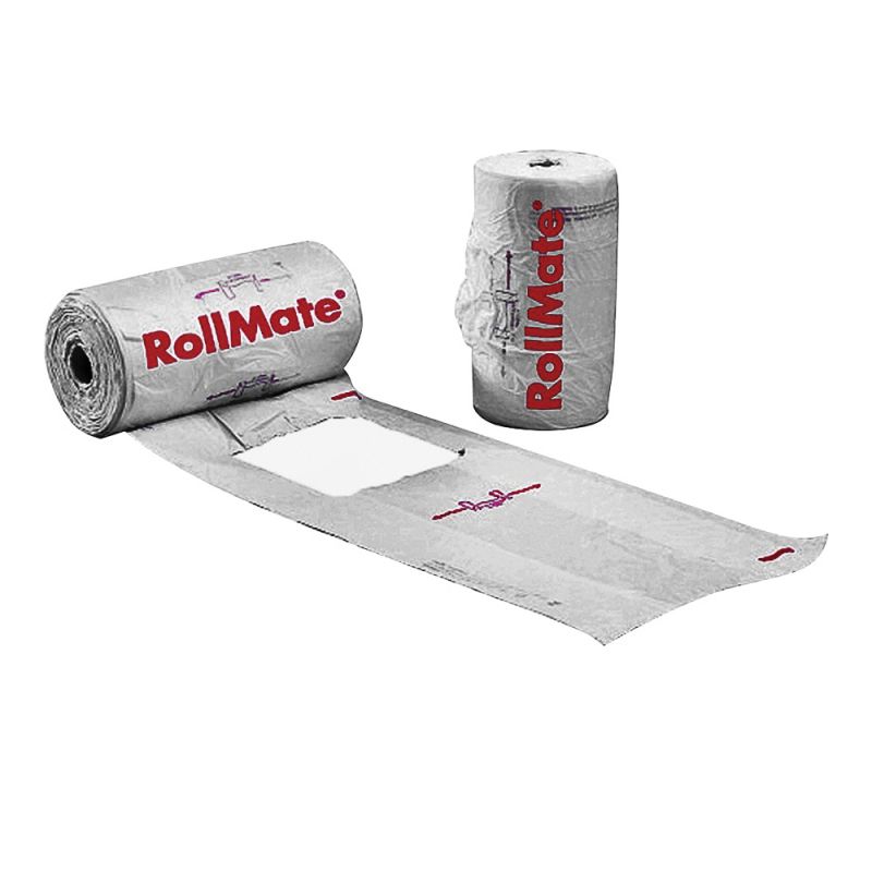 Novolex RollMate Series 8116008 T-Shirt Roll Bag, L, 7.2 in L, 15 in W, Plastic, White L, White
