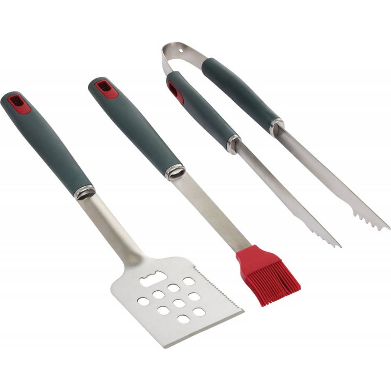 GrillPro 3-Piece Resin Handle Barbeque Tool Set