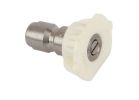 Forney 75156 Washing Nozzle, 40 deg Angle, 1/4 in Nozzle, Stainless Steel White