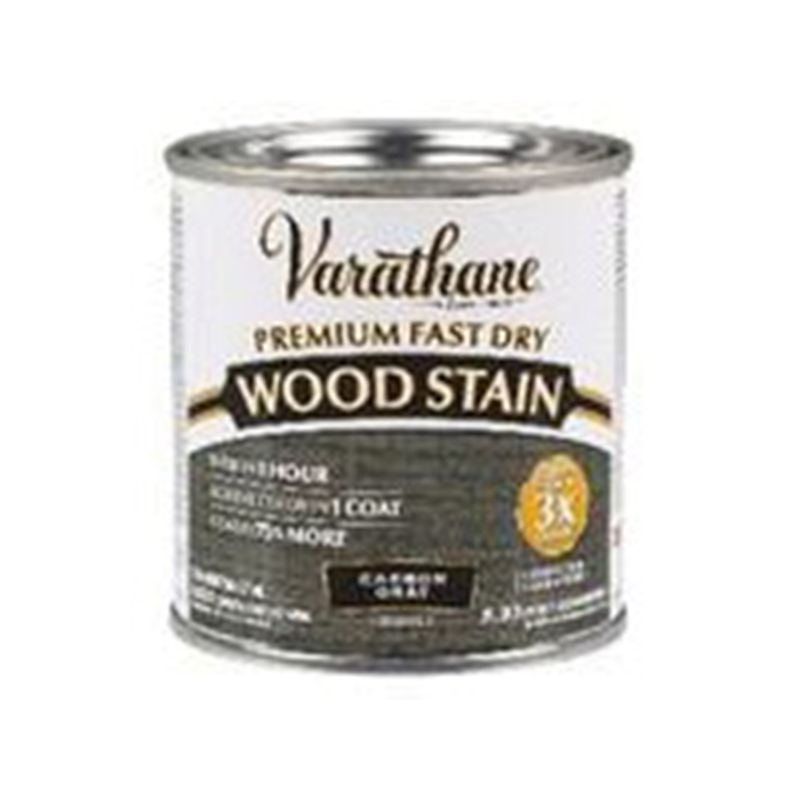 Varathane 307416 Wood Stain, Carbon Gray, Liquid, 0.5 pt, Can Carbon Gray