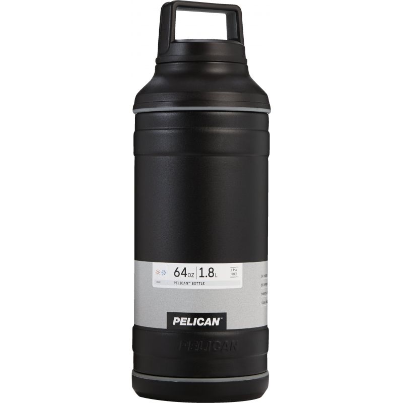 Pelican Travel Insulated Vacuum Bottle 64 Oz., Black