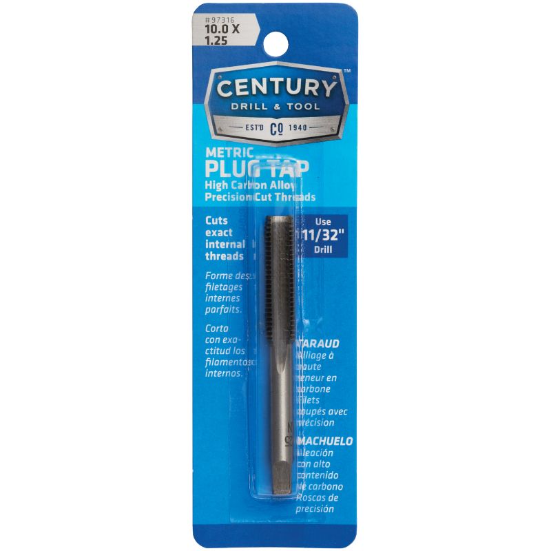 Century Drill &amp; Tool Metric Plug Tap 10.0X1.25