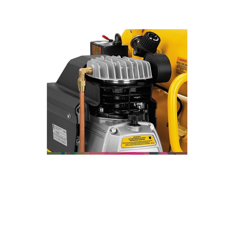 DeWALT D55153 Electric Hand Carry Air Compressor, Tool Only, 4 gal Tank, 1.1 hp, 120 VAC, 125 psi Pressure, 1 -Stage 4 Gal