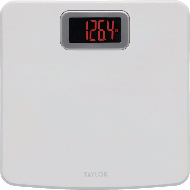 Taylor Bright Digital Bath Scale 400 Lb., White