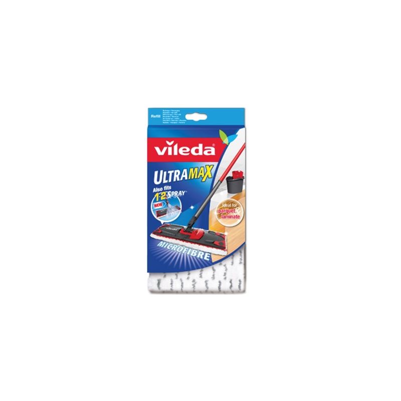 Buy Vileda UltraMax 121228 Flat Mop, Gray/Red/White Gray/Red/White