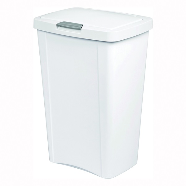 Sterilite 7.5 Gal Black Swing Top Wastebasket