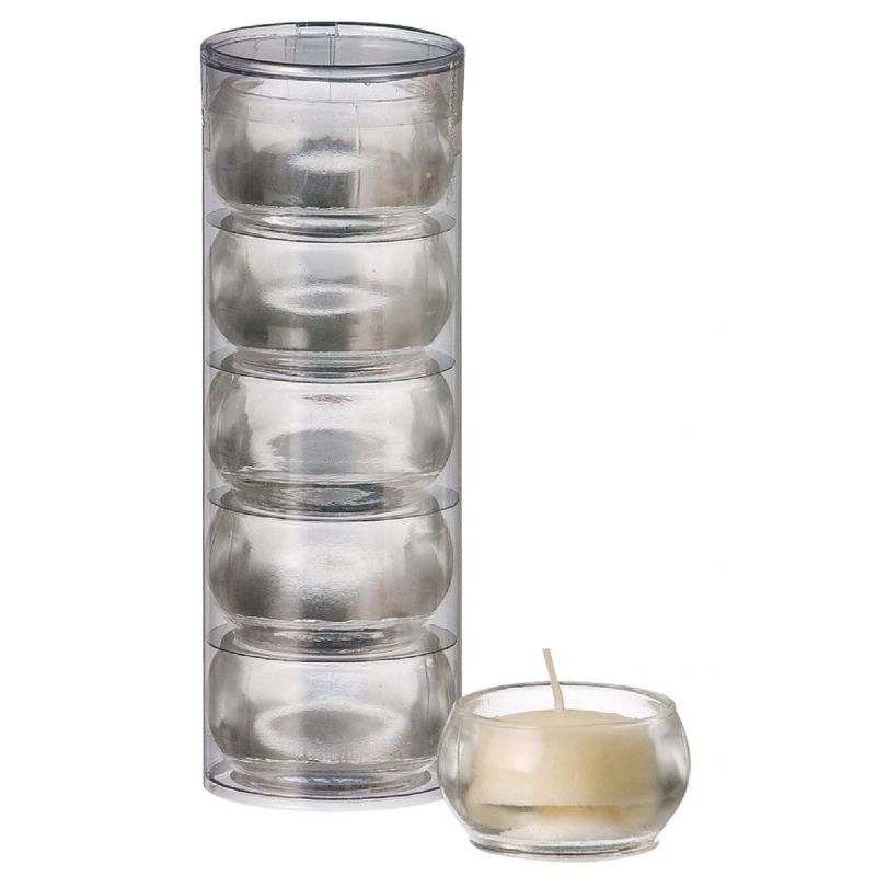 Candle-lite Tea Light Holder Clear (Pack of 12)
