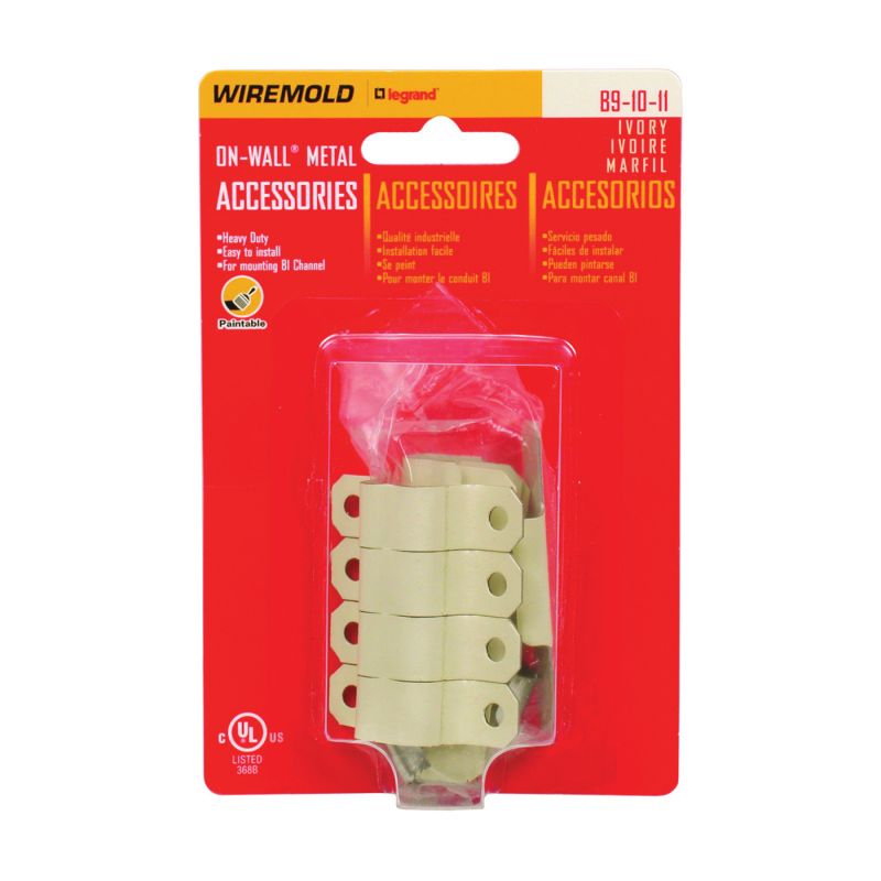 Wiremold B-9-10-11 Raceway Accessory Pack, Metal, Ivory Ivory