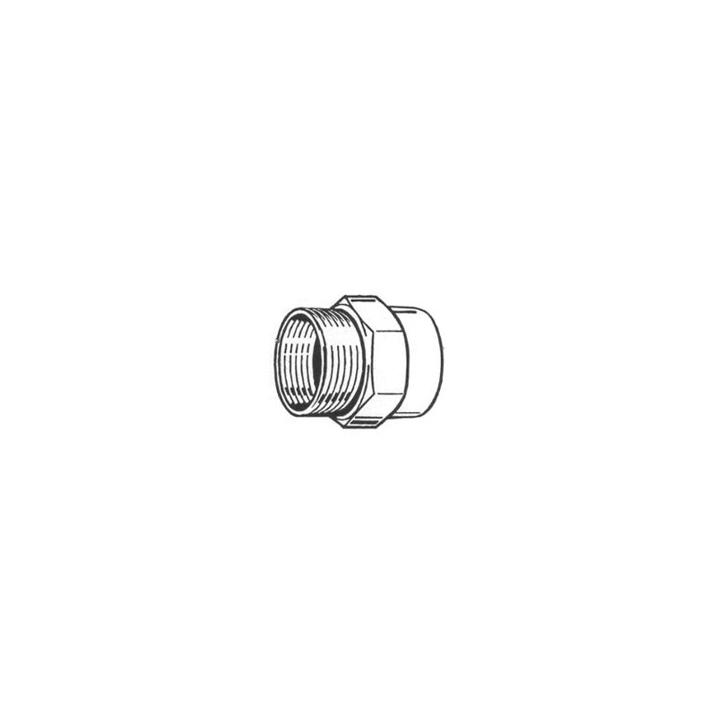 Plumb Pak PP850-66 Hose Adapter, 3/4 x 3/4 x 1/2 in, FHT x MPT x FPT, Brass, For: Garden Hose