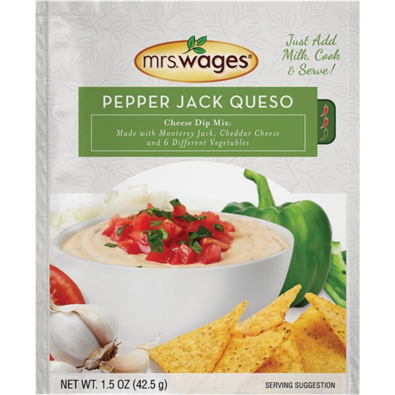 Mrs. Wages Pepper Jack Queso Cheese Dip Mix 1.5 Oz.