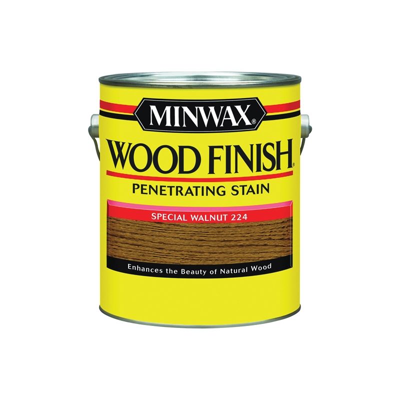 Minwax 71006000 Wood Stain, Special Walnut, Liquid, 1 gal, Can Special Walnut