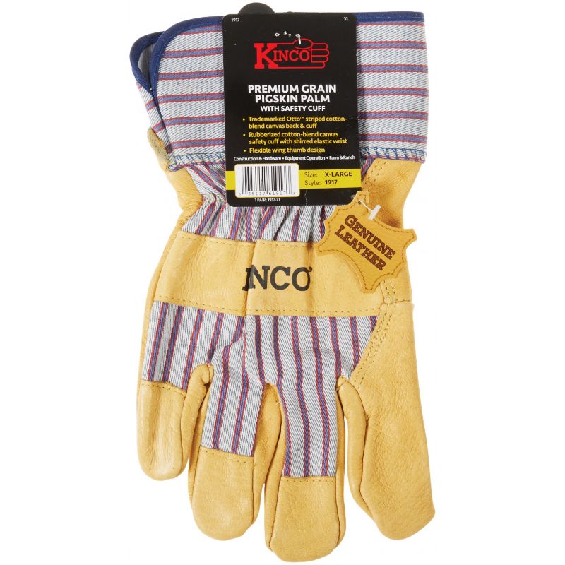 Kinco Golden Premium Grain Pigskin Glove XL, Golden