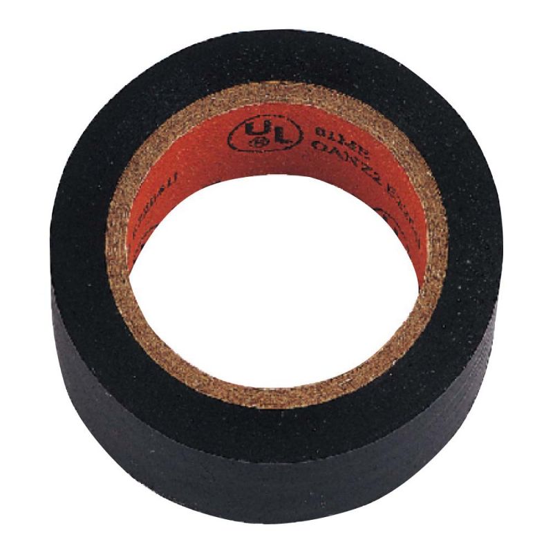 Vulcan W501D Electrical Tape, 30 ft L, 0.75 in W, PVC Backing, Black Black (Pack of 18)