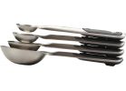 OXO Good Grips Stainless Steel Measuring Spoon Set Black Handle, Color-Coded Measurements