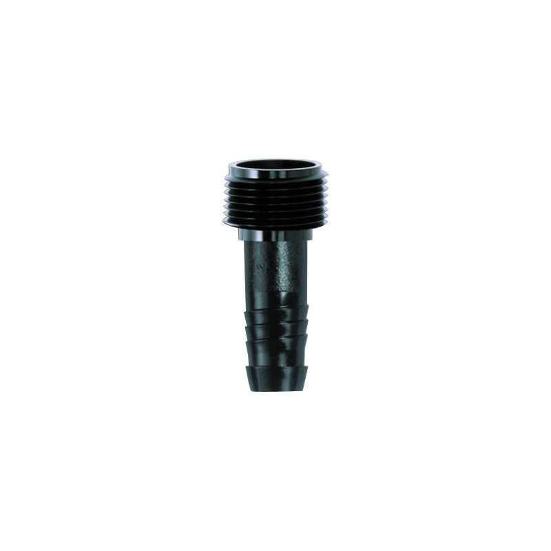 Rain Bird SWGA050 Pipe Adapter, 1/2 x 1/2 in, MNPT x Barb, Acetyl, Black, For: Swing Pipes Black