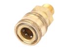 Forney 75126 Quick Coupler, 1/4 in Connection, MNPT, Brass