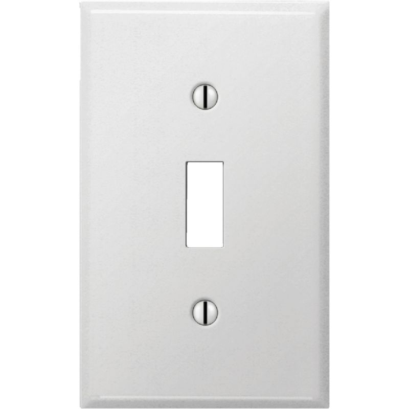 Amerelle PRO Stamped Steel Switch Wall Plate Smooth White