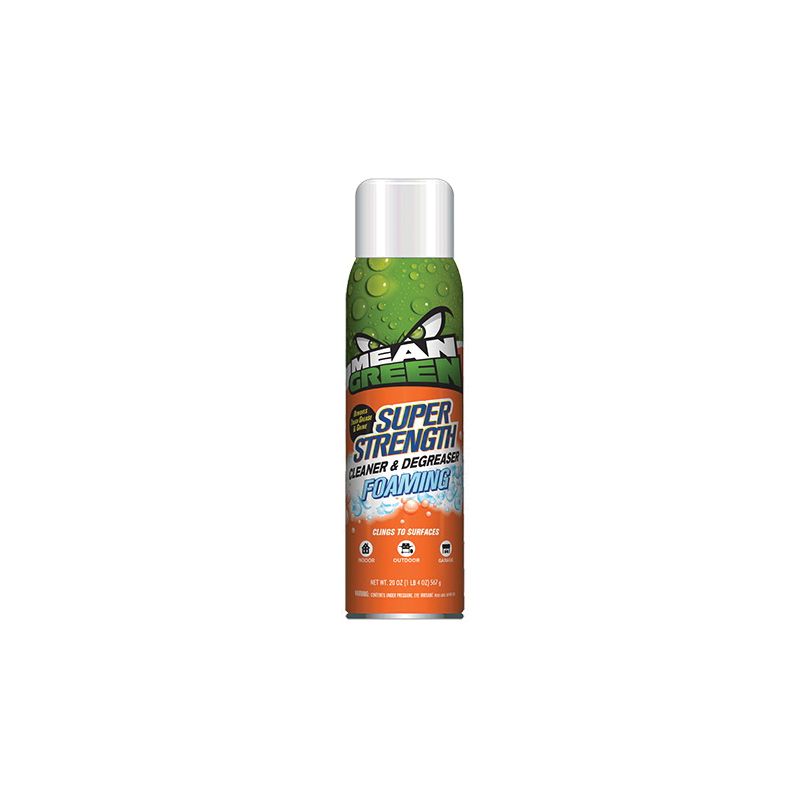 Mean Green Super Strength 354204 Cleaner and Degreaser, 20 oz Can, Liquid, Mild, Green Green