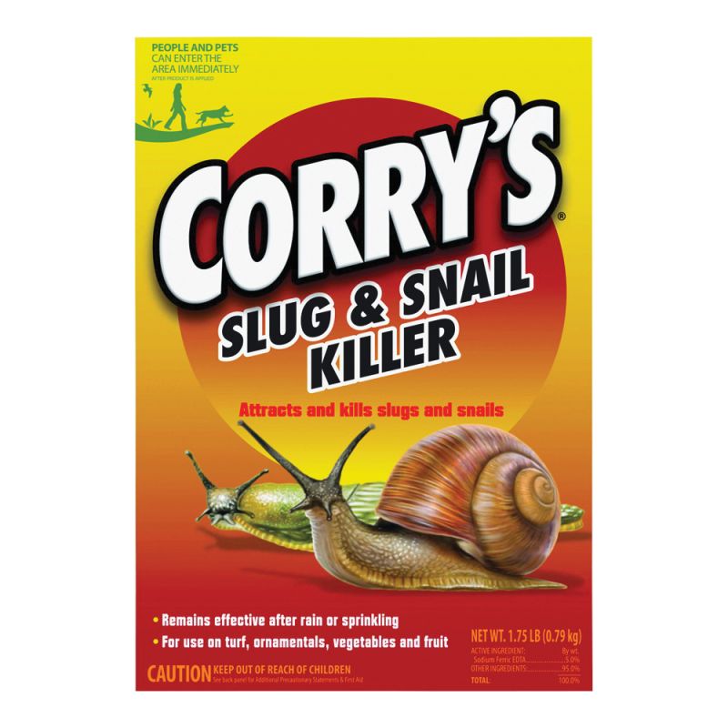 Corry&#039;s 100511427 Slug and Snail Killer, Solid, 1.75 lb Box Light Brown