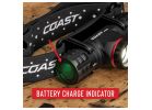 Coast XPH25R Headlamp, ZX310, CR123 Battery, Rechargeable, Zithion-X Battery, LED Lamp, Bulls Eye Spot, Flood Beam Black