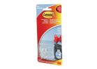 Command 17092CLR-C Small Hook, 1 lb, 2-Hook, Clear Clear