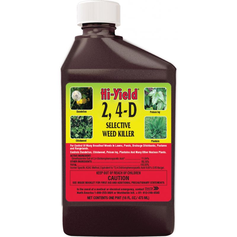 Hi-Yield 2, 4-D Selective Weed Killer 16 Oz., Pourable