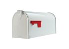 Gibraltar Mailboxes Elite Series E1100W00 Mailbox, 800 cu-in Capacity, Galvanized Steel, Powder-Coated, 6.9 in W, White 800 Cu-in, White