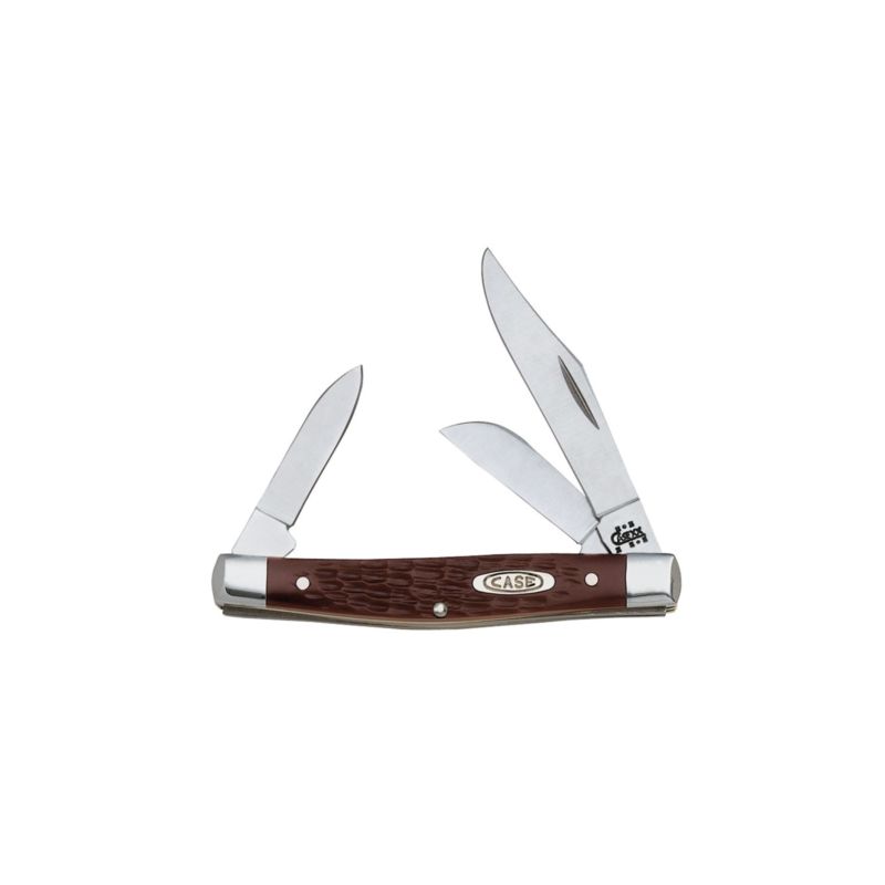 CASE 00106 Folding Pocket Knife, 2.42 in Clip, 1.58 in Sheep Foot, 1.57 in Pen L Blade, 3-Blade, Brown Handle 2.42 In Clip, 1.58 In Sheep Foot, 1.57 In Pen