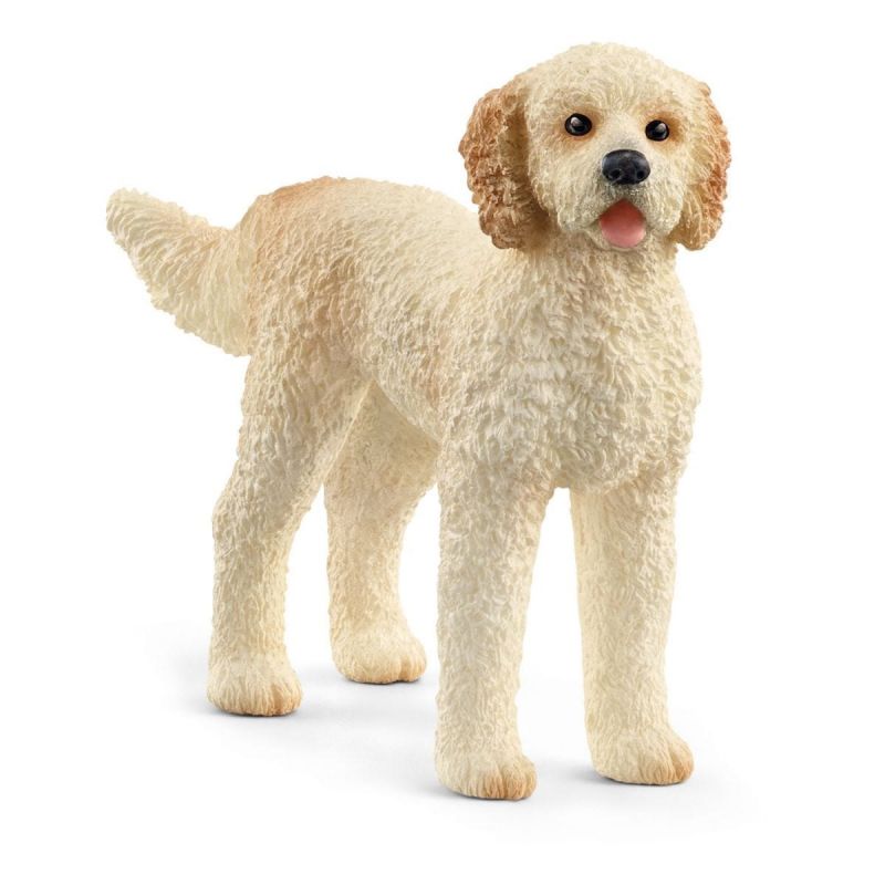 Schleich-S Farm World 13939 Animal Toy, 3 to 8 Years, Goldendoodle Dog