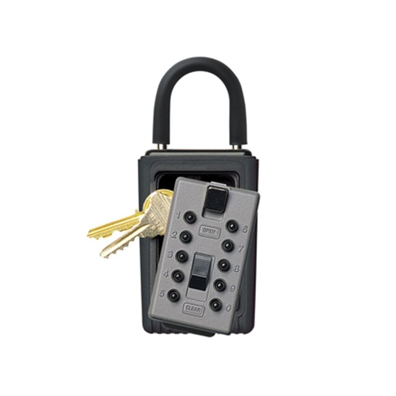 Kidde 001350C Key Safe, 3 Key, Pushbutton Lock, Metal, Clay, 4.44 x 5.75 x 1.8 in Dimensions Clay