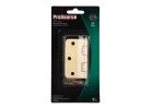 ProSource BH-BR01-PS Door Hinge, Steel, Satin Brass, Loose Pin, 180 deg Range of Motion, Screw Mounting Satin Brass