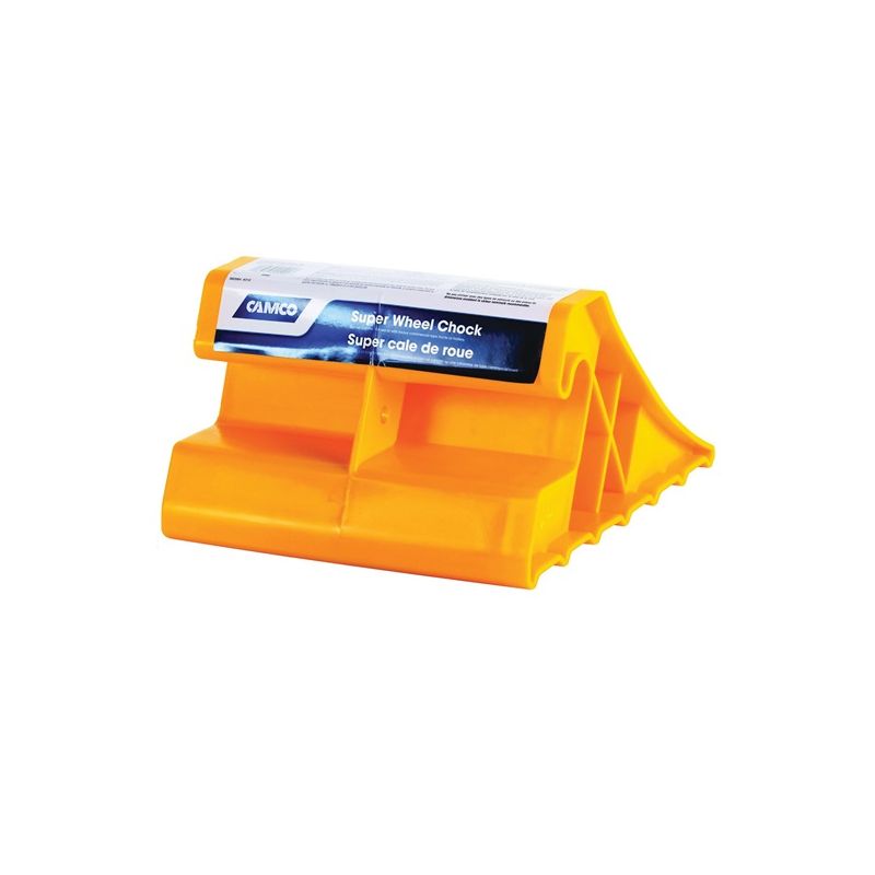 Camco 44492 Wheel Stop Chock, Plastic, Yellow, For: Tires Up to 29 in Yellow