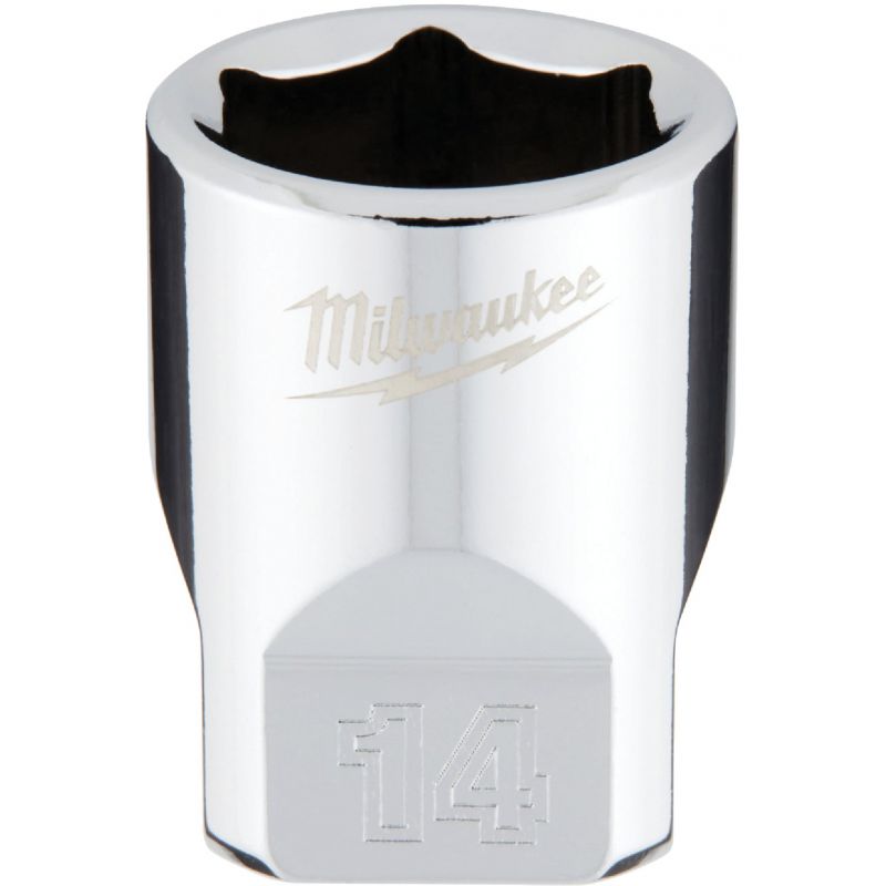 Milwaukee 1/4 In. Drive Socket w/FOUR FLAT Sides 14mm