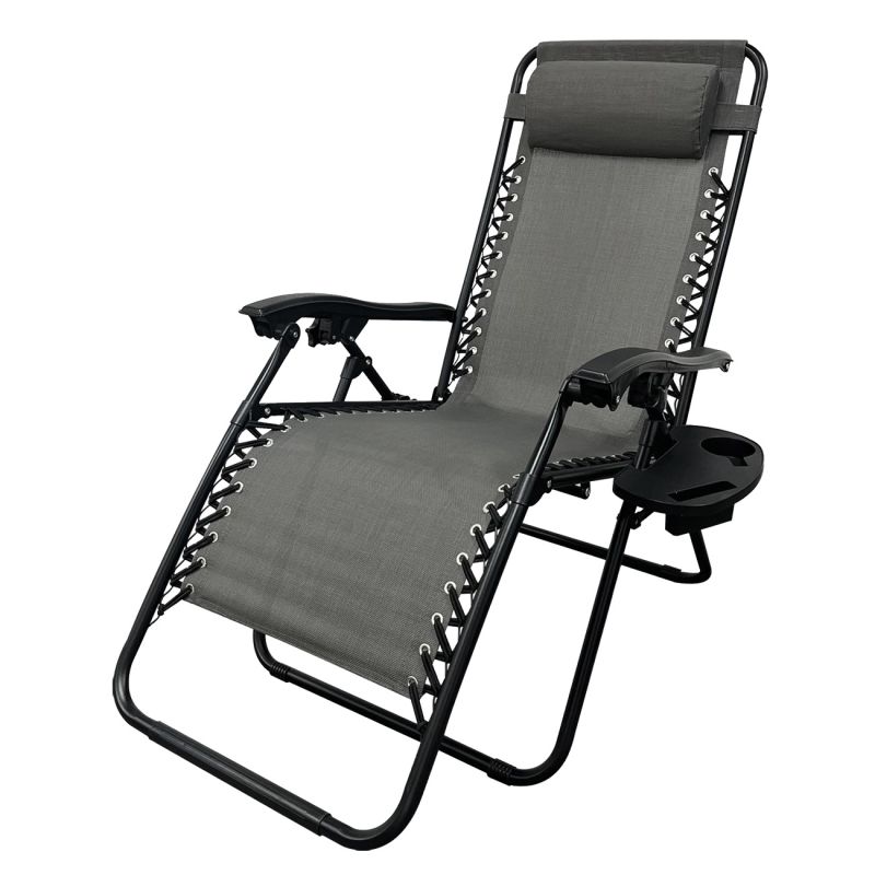 Seasonal Trends HCIHQB2401 Zero Gravity Sling Relaxer Chair, 25.6 in W, 33.07 in D, 43.11 in H, 250 lb Capacity 250 Lb