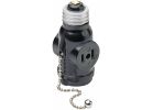 Leviton Pull Chain Socket Adapter Black
