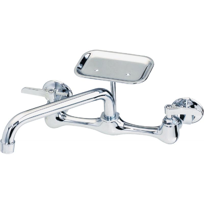 B&amp;K Double Lever Handle Wall Mount Utility Faucet