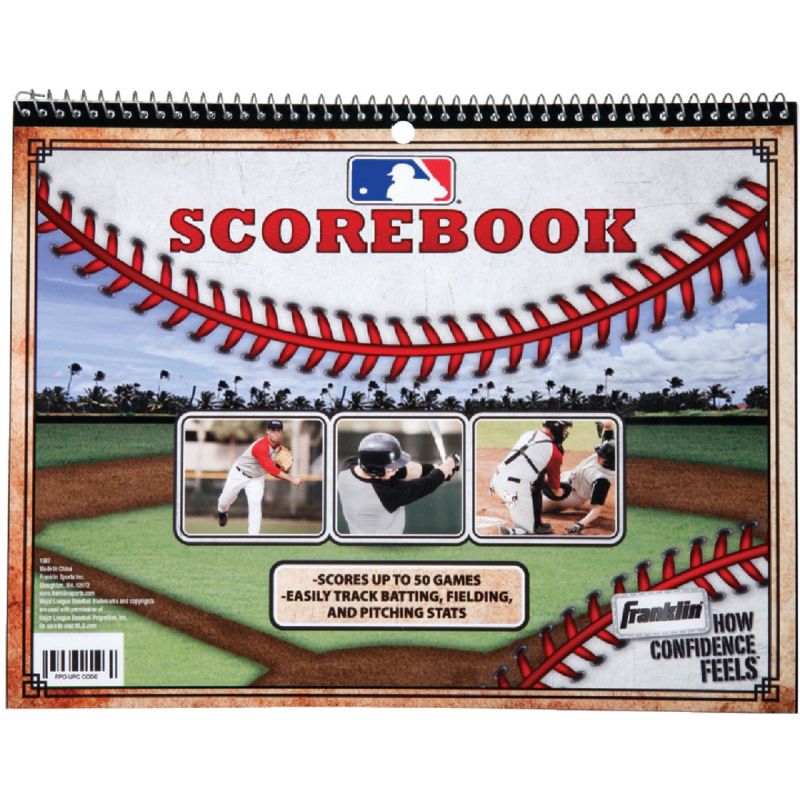 Franklin Baseball &amp; Softball Scorebook Blue &amp; White