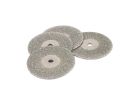 Forney 60249 Diamond Cut-Off Wheel, 3/4 in Dia, 1 in Thick, 1/8 in Arbor
