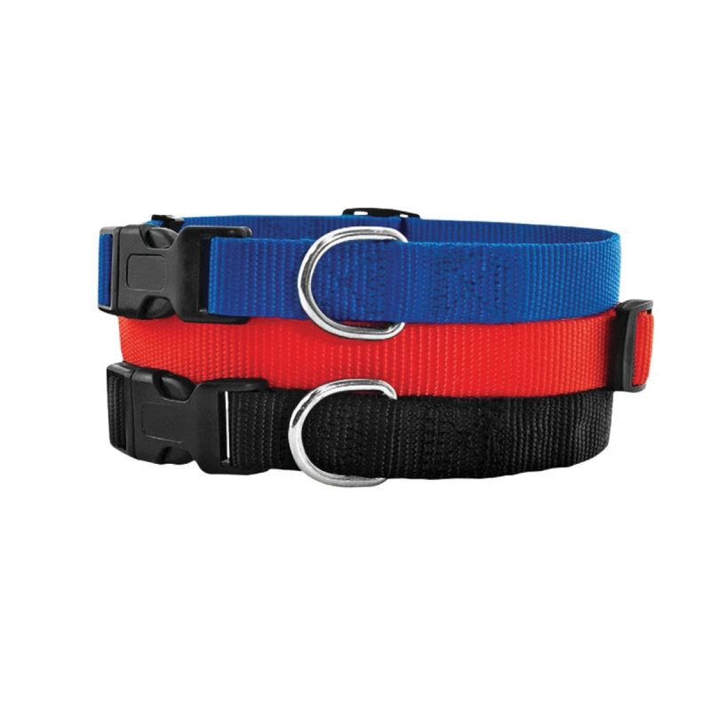 Ruffin&#039;It 31442 Adjustable Dog Collar, 14 to 20 in L, 3/4 in W, Nylon, 1/EA
