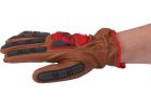 Milwaukee Impact Cut Level 3 Goatskin Leather Work Gloves M, Red &amp; Brown