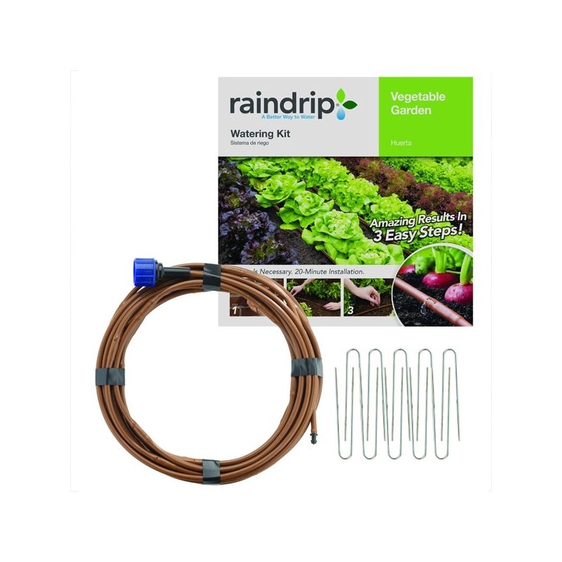 Raindrip R567DT Drip Watering Vegetable Garden Kit with Anti-Syphon