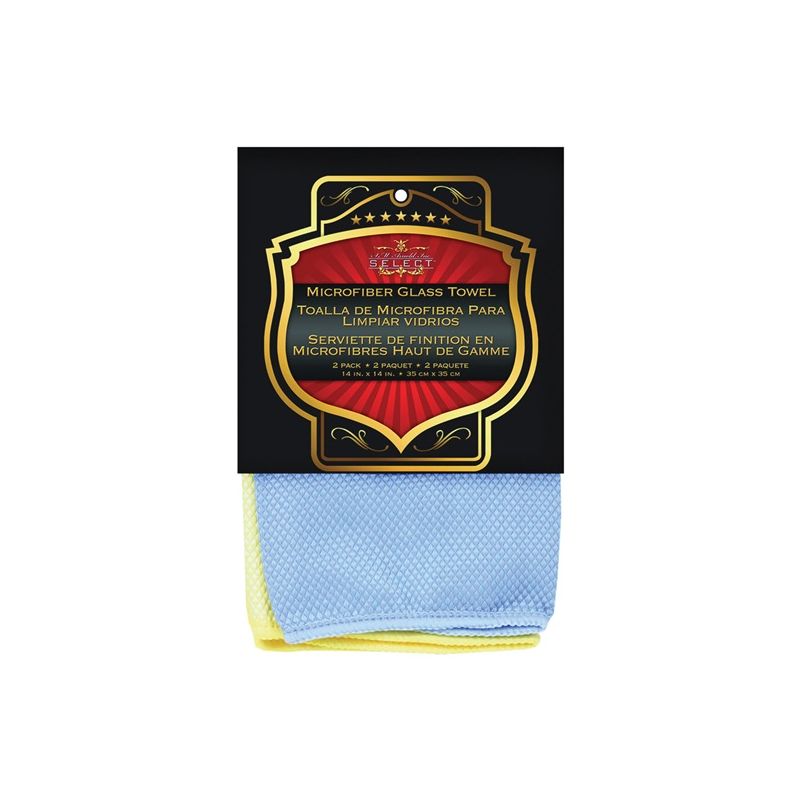 Sm Arnold 25-862 Cleaning Towel, Microfiber Cloth, Blue/Yellow Blue/Yellow