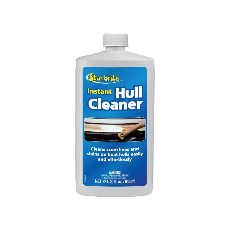 Star brite 081732PW Instant Hull Cleaner, Liquid, Sweet, Clear, 32 oz, Bottle Clear