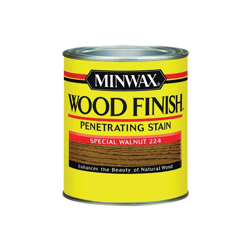 Minwax 70006444 Wood Stain, Special Walnut, Liquid, 1 qt, Can Special Walnut